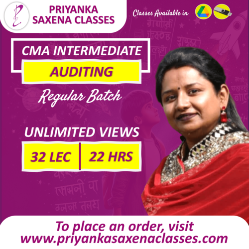 CMA Inter Auditing by CA CS CMA Priyanka Saxena mam