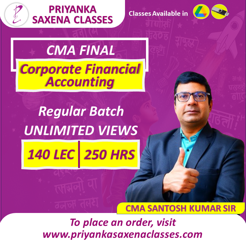 CMA Final Corporate Financial Reporting (CFR) By CA CMA Santosh Kumar