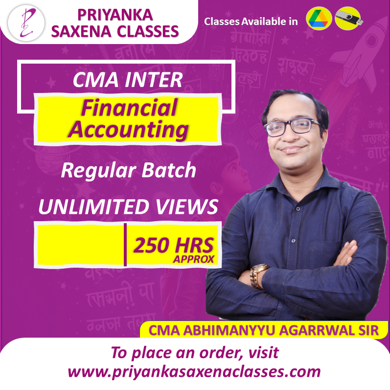 CMA Inter Group 1 Financial Accounting By CMA Abhimanyyu Agarrwal